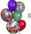 Mylar Bouquet (6 Mylar + 6 Latex Balloons)