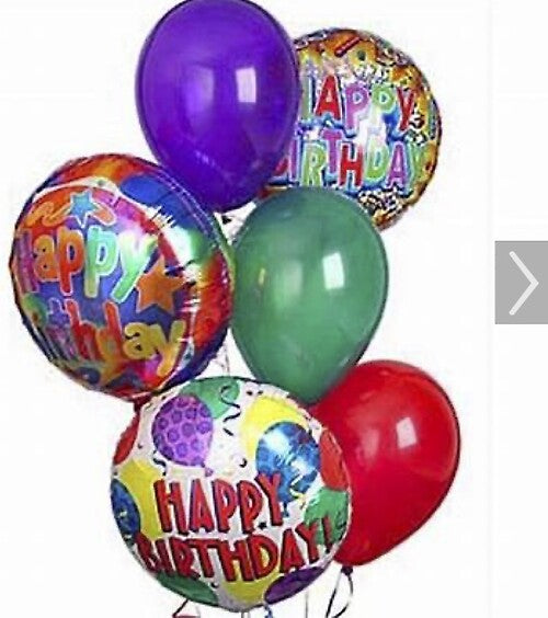 Mylar Bouquet (6 Mylar + 6 Latex Balloons)