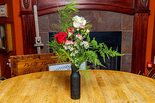 Small Christmas Vase arrangement